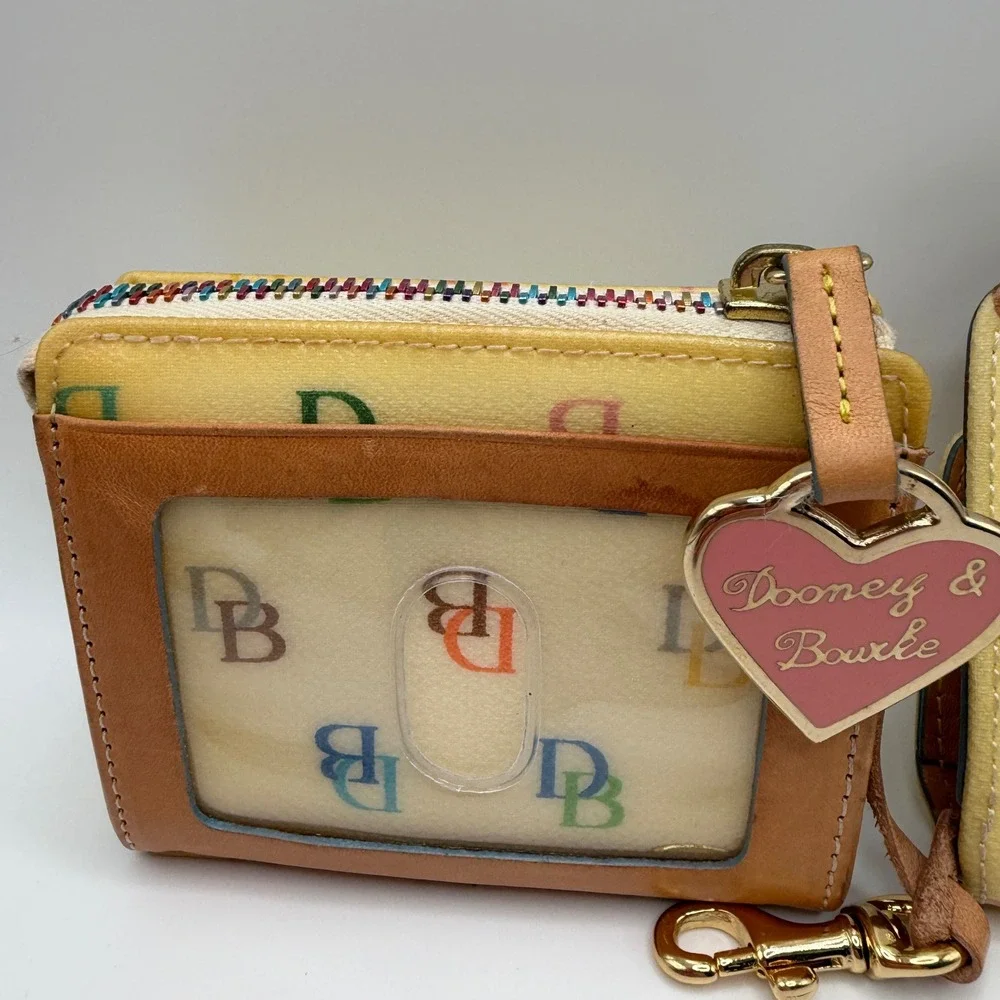 Dooney & Bourke It Bag Multi-Color DB Monogram Belt Loop Cell Phone Case Pouch